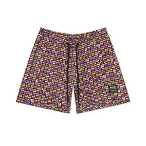 WeSC America Inc Zack Men's Palm Polaroid Aop 5" Swim Trunks Black multi L
